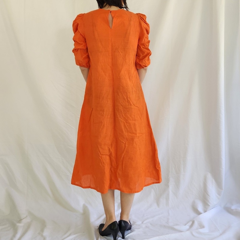 Vintage Orange Polka Dot Halloween‎ Dress and Bag - Picture 4 of 5